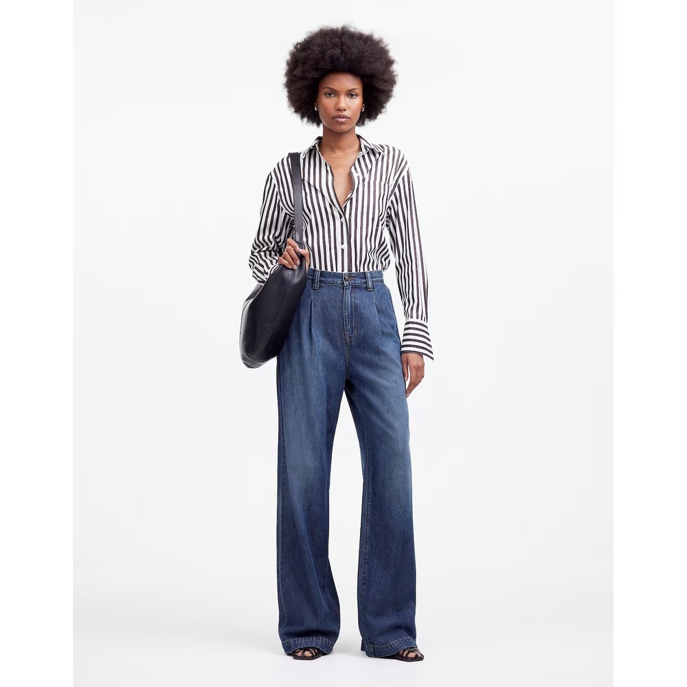 Madewell The Harlow Wide-Leg Jean: Airy Denim Edition Fieldale Wash 25 Spring - Picture 2 of 11